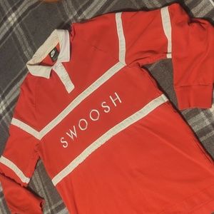 Nike Sportswear 'Swoosh' Rugby Polo Long Sleeve Shirt